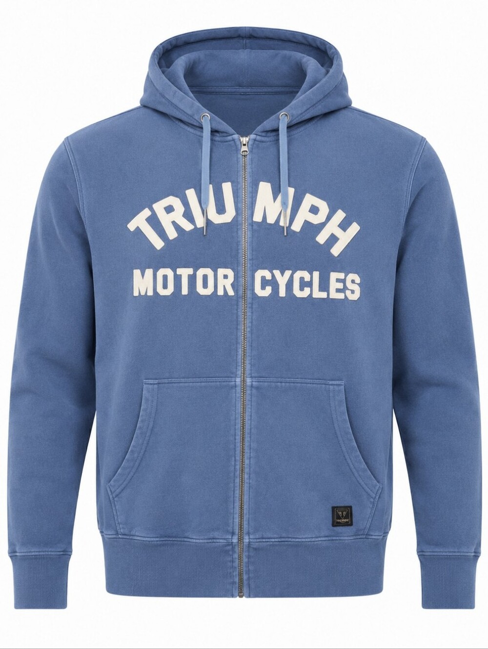 TRIUMPH | Lavenham Full Zip British Motorcycle Biker Hoodie Logo Pockets |‎ XXL